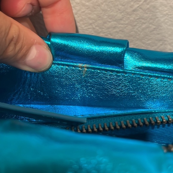 FREE PEOPLE  Viva La Vegan Clutch - Arctic Blue - Picture 4 of 5